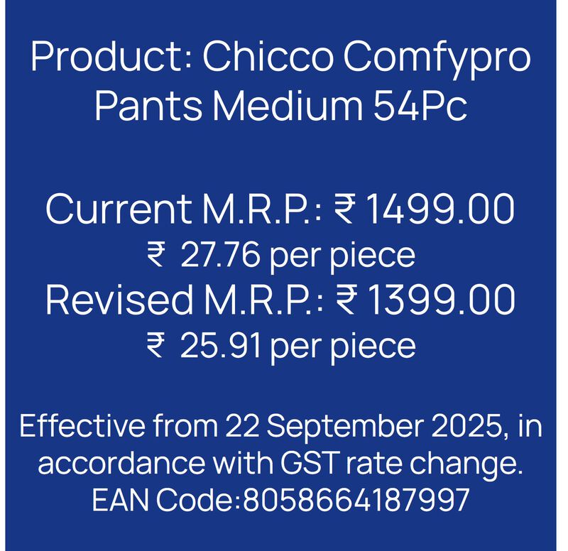 Chicco Comfypro Pants Medium 54 Pc image number 8